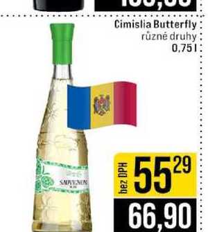 Cimislia Butterfly různé druhy 0,75l