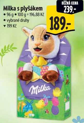 Milka s plyšákem, 96 g 