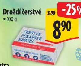 Droždí čerstvé, 100 g