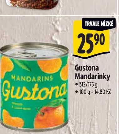 Gustona Mandarinky 312/175 g