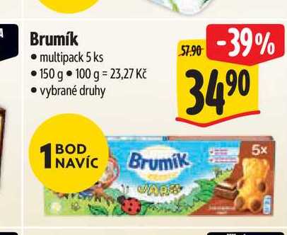   Brumík ⚫ multipack 5 ks 