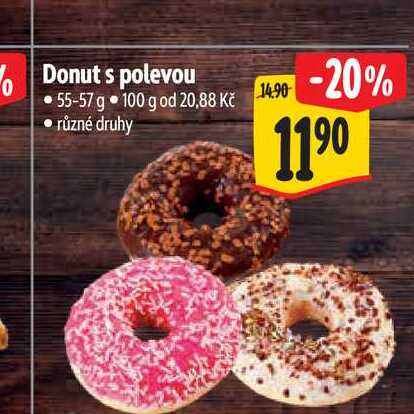 Donut s polevou 55-57 g 