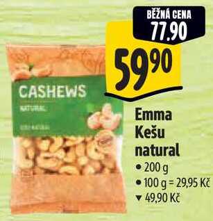Emma Kešu natural, 200 g