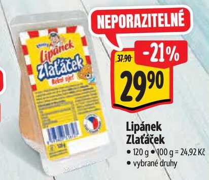 Lipánek Zlatáček, 120 g