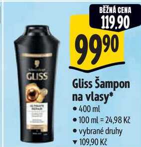 Gliss Šampon na vlasy, 400 ml