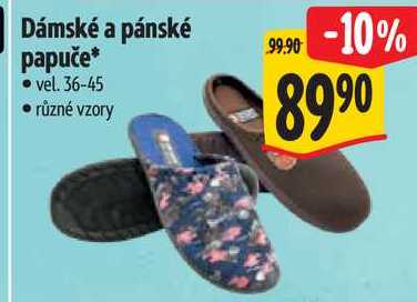 Dámské a pánské papuče