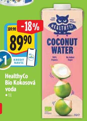 Healthy Co Bio Kokosová voda, 1 l