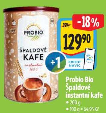 Probio Bio Špaldové instantní kafe, 200 g
