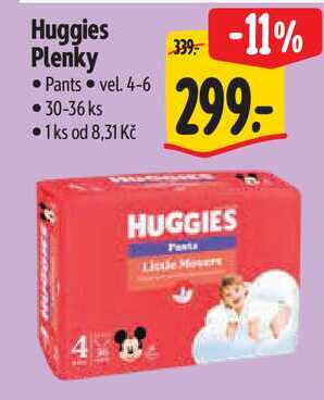 Huggies Plenky, 30-36 ks