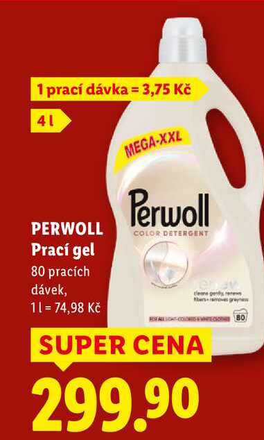 PERWOLL Prací gel, 80 pracích dávek