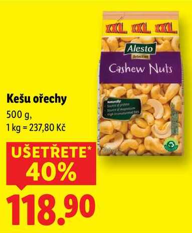 Kešu ořechy, 500 g
