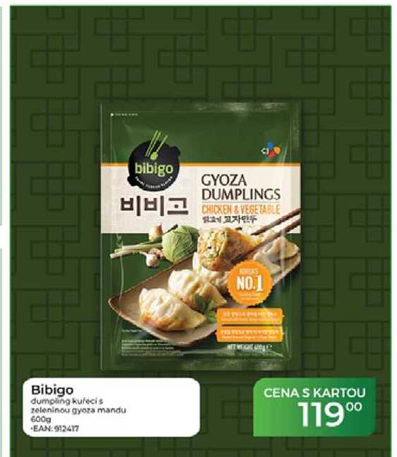 Bibigo dumplings kuřecí se zeleninou 600g