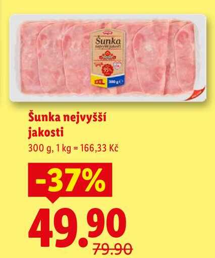 Šunka nejvyšší jakosti, 300 g