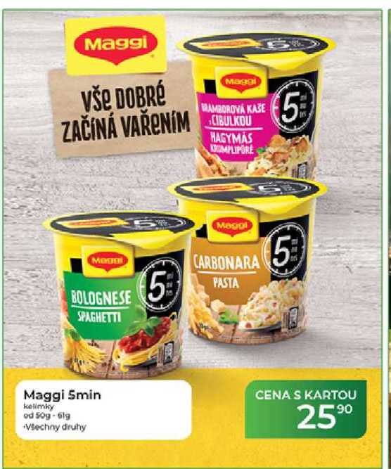 Maggi 5min kelímky