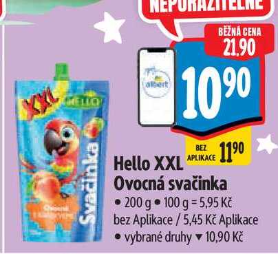   Hello XXL Ovocná svačinka 200 g 