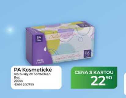 PA Kosmetické Ubrousky 2V Soft clean Box 200ks
