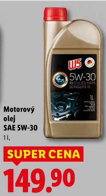 Motorový olej SAE 5W-30, 1 l