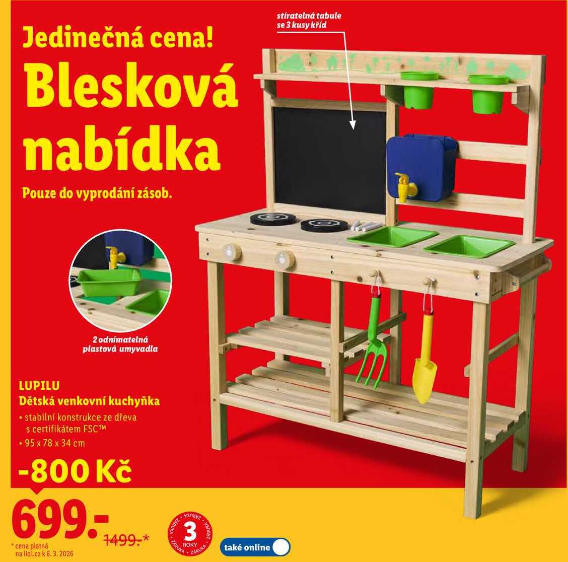 LUPILU Dětská venkovní kuchyňka 