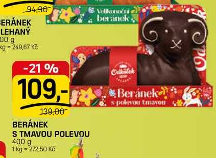 BERÁNEK S TMAVOU POLEVOU 400 g