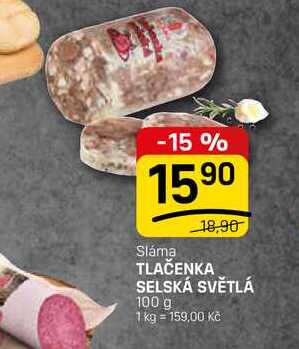 TLAČENKA SELSKÁ SVĚTLÁ 100 g