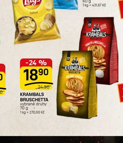 KRAMBALS BRUSCHETTA vybrané druhy 70 g