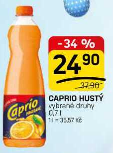 CAPRIO HUSTÝ vybrané druhy 0,7l