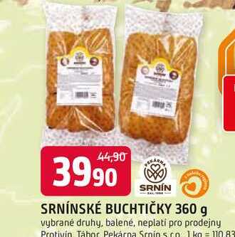 SRNÍN SRNÍNSKÉ BUCHTIČKY 360 g