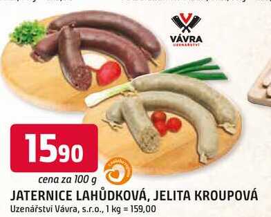 JATERNICE LAHŮDKOVÁ, JELITA KROUPOVÁ 100g