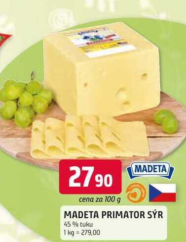 MADETA PRIMATOR SÝR 45% tuku 100g