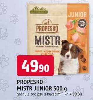 PROPESKO MISTR JUNIOR 500 g granule pro psy 