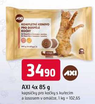 AXI KOMPLETNI KRMIVO PRO DOSPELE KOČKY 4x 85 g kapsičky pro kočky