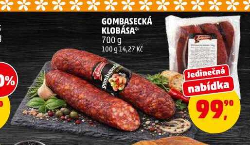 GOMBASECKÁ KLOBÁSA, 700 g