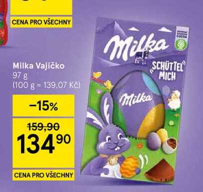 Milka Vajíčko, 97 g  