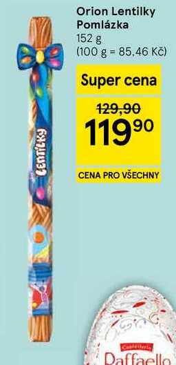 Orion Lentilky Pomlázka, 152 g 