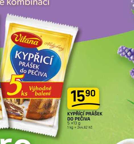 KYPŘÍCÍ PRÁŠEK DO PEČIVA 5x13 g 