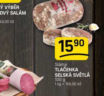 TLAČENKA SELSKÁ SVĚTLÁ 100g
