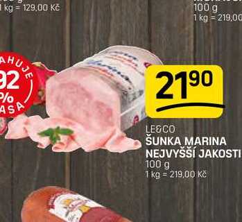 ŠUNKA MARINA NEJVYŠŠÍ JAKOSTI 100 g