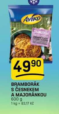 BRAMBORÁK S ČESNEKEM A MAJORÁNKOU 600 g 