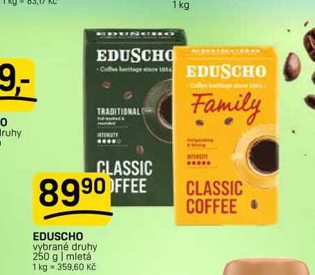 EDUSCHO vybrané druhy 250 g | mletá 