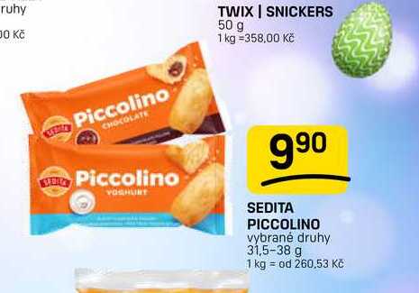 SEDITA PICCOLINO vybrané druhy 31,5-38 g 