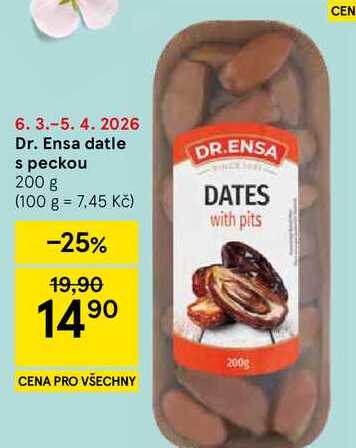 Dr. Ensa datle s peckou, 200 g