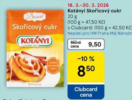 Kotányi Skořicový cukr, 20 g 