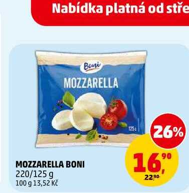 MOZZARELLA BONI, 220 g