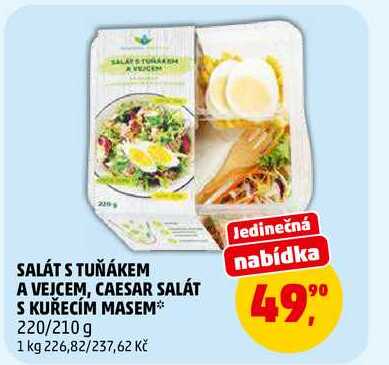 SALÁT S TUŇÁKEM A VEJCEM, 220 g