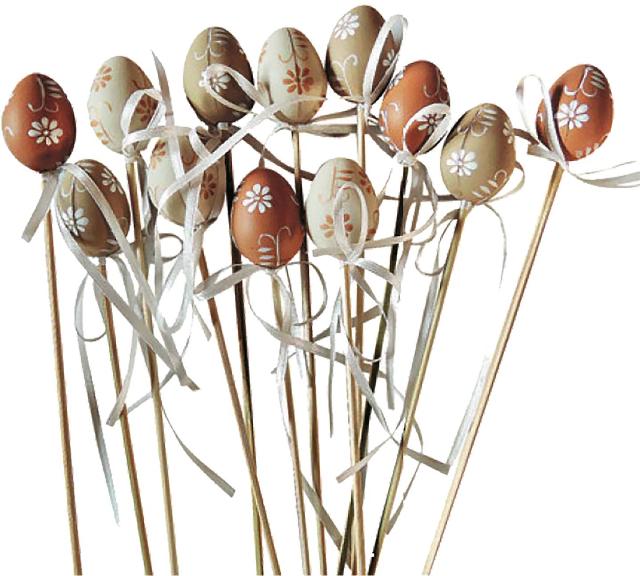 Zápich plastové vajíčko 4 cm