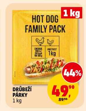 DRŮBEŽÍ PÁRKY, 1 kg 