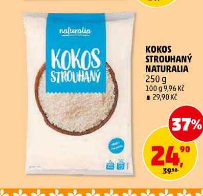 KOKOS STROUHANÝ NATURALIA, 250 g 