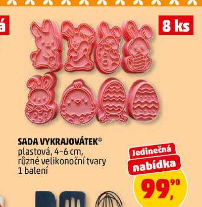 SADA VYKRAJOVÁTEK, 8 ks 