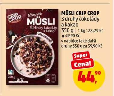 MÜSLI CRIP CROP, 350 g