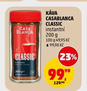 KÁVA CASABLANCA CLASSIC instantní, 200 g